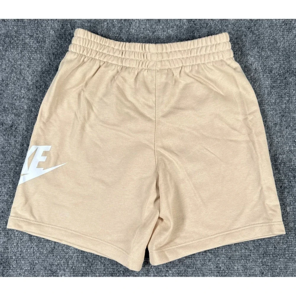 Nike Kids Size 7 Sanddrift Tan French Terry Shorts NWT